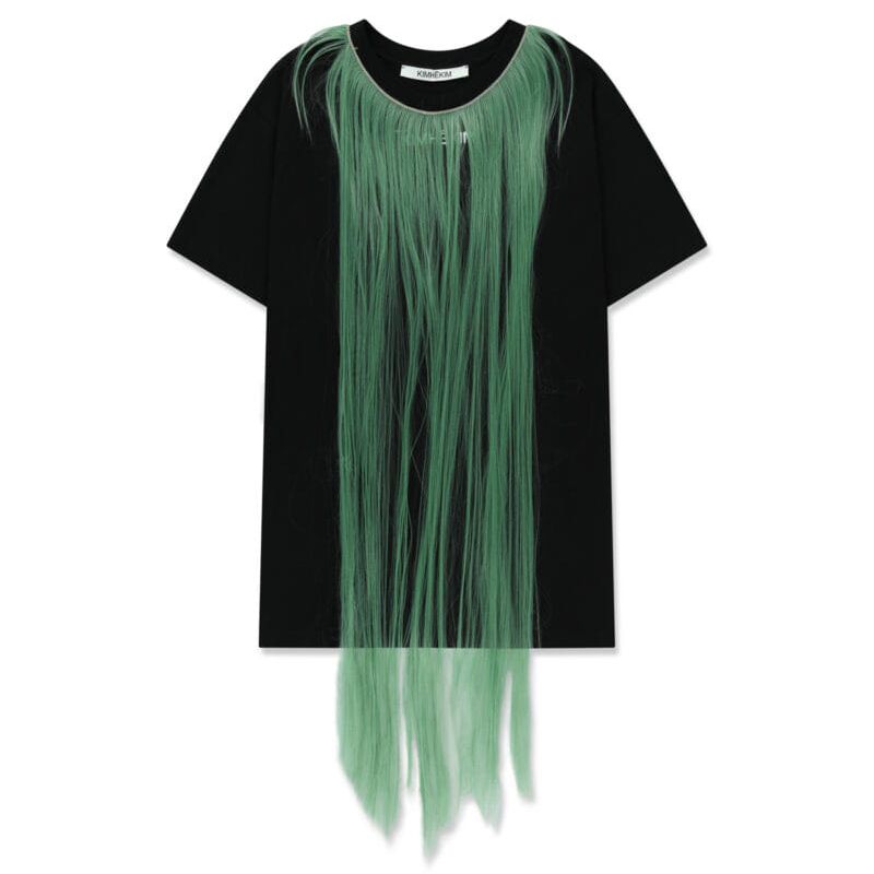 KIMHĒKIM Hair Embellished T-Shirt