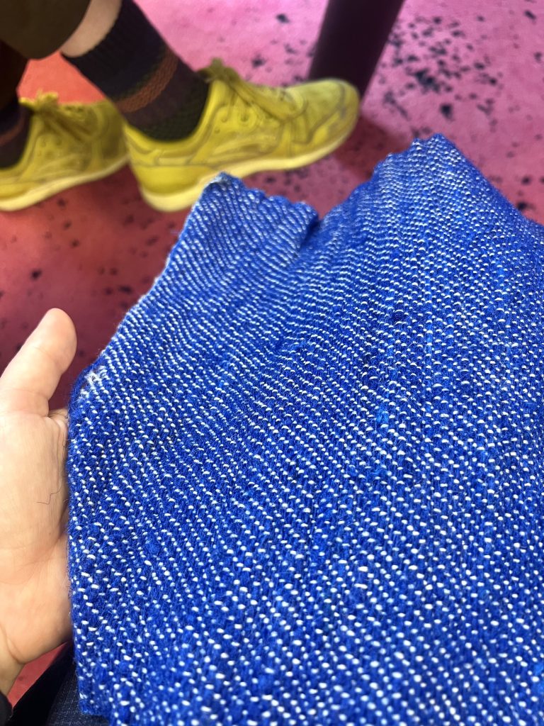 Human Material Loop fabric sample