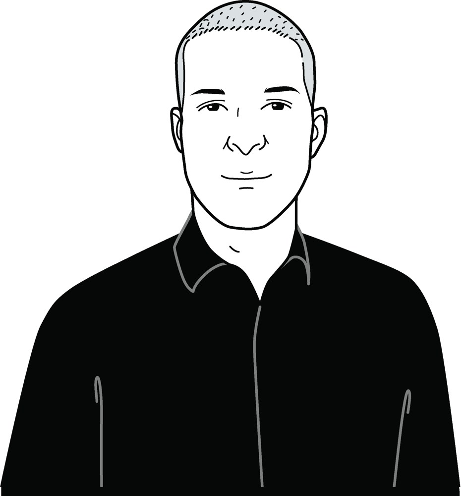 Illustrated portrait of Mate Bikkes