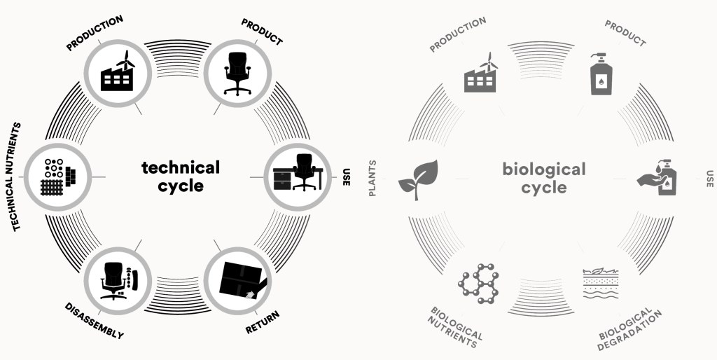 Technical and Biological Cycles of the Circular Economy