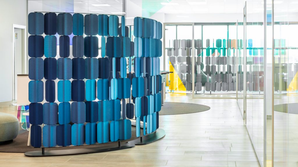 Curved acoustic panel from The Patch collection