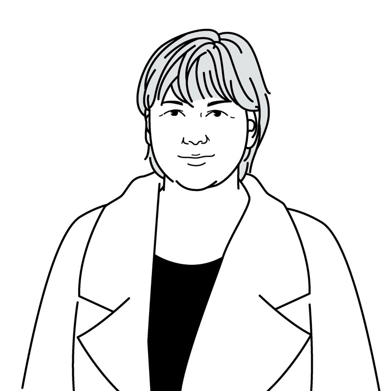 Illustrated portrait of Joke Smedinga