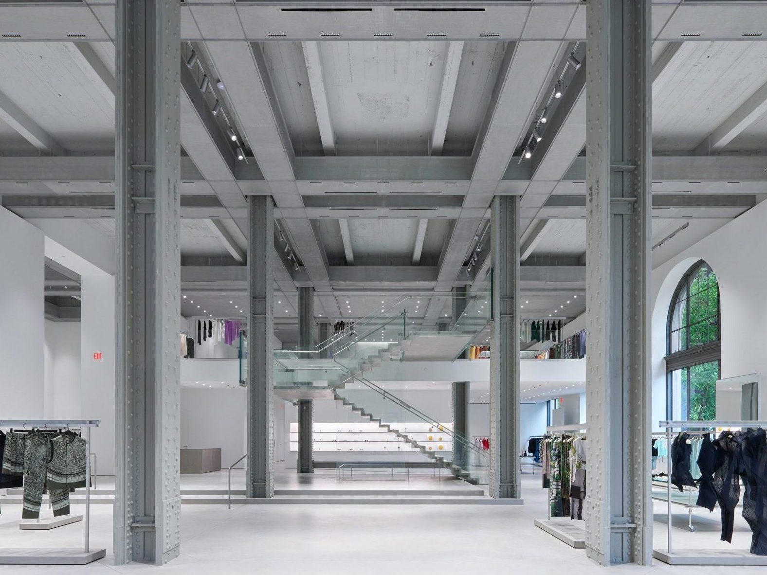 Arched windows of the Issey Miyake store