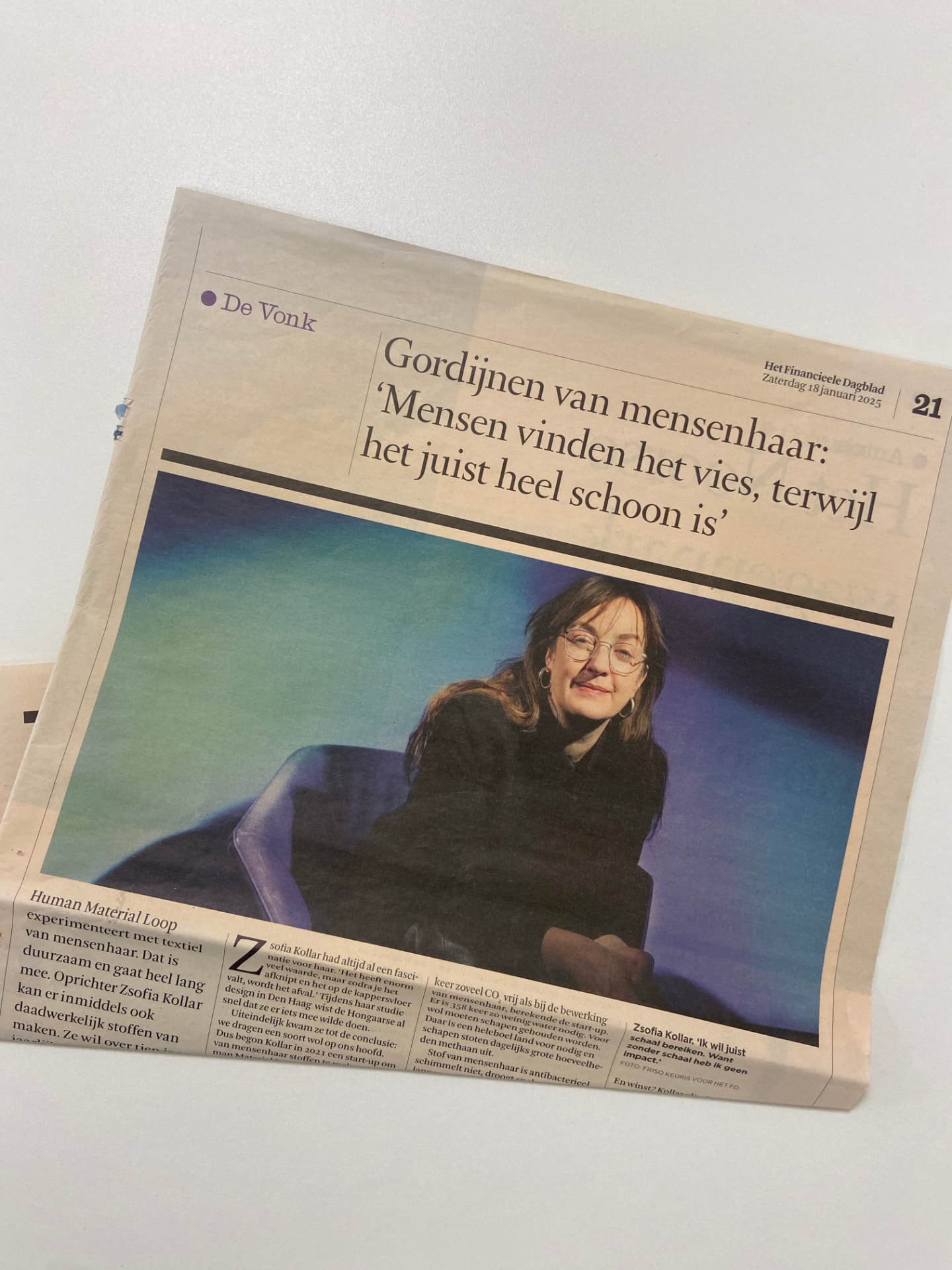 We Are Featured in Het Financieele Dagblad