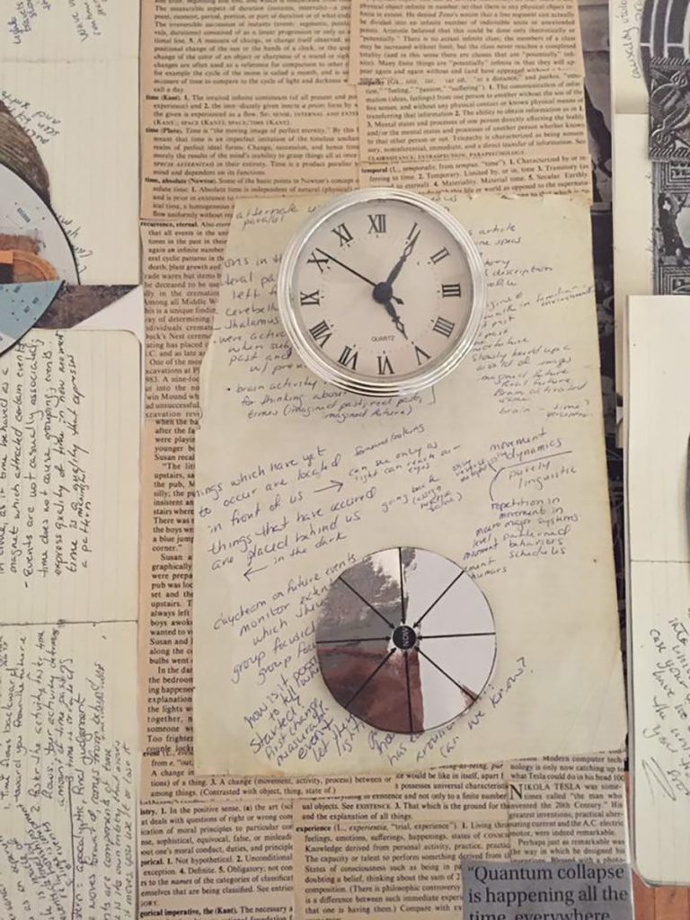 Journal Notes 1 by Rasheedah Phillips, collage on canvas